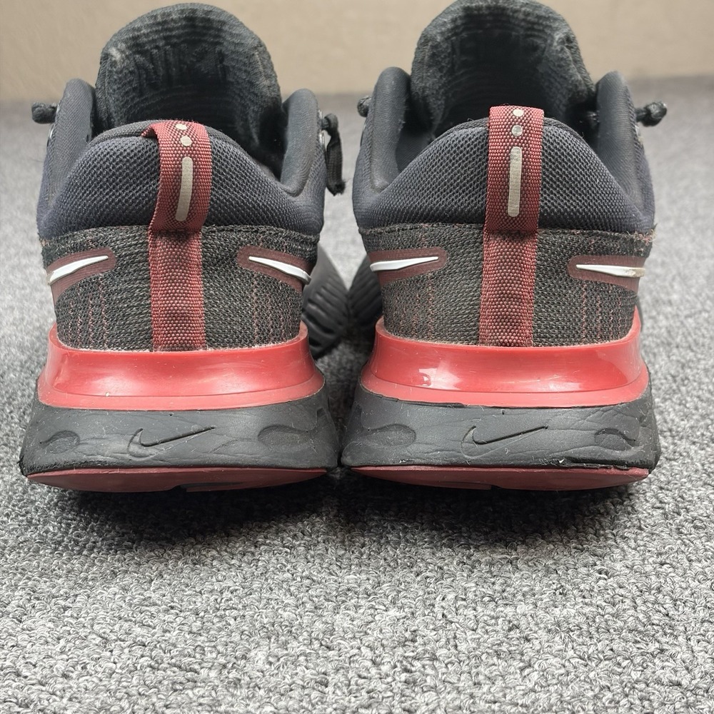 Nike React Infinity Run Flyknit 2 'Bred' Black Red Sneakers CT2357-006 Mens 11.5 - Picture 7 of 11